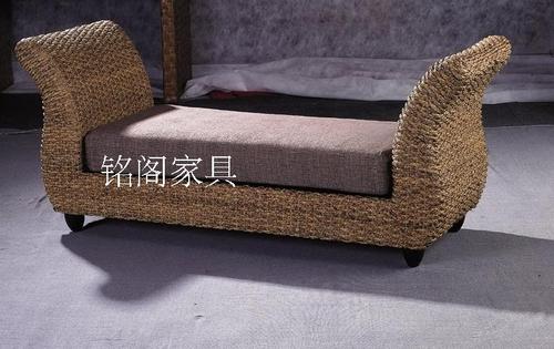 藤家具藤艺家具 酒店客房藤制家具 藤编双人床 藤艺床厂家直销